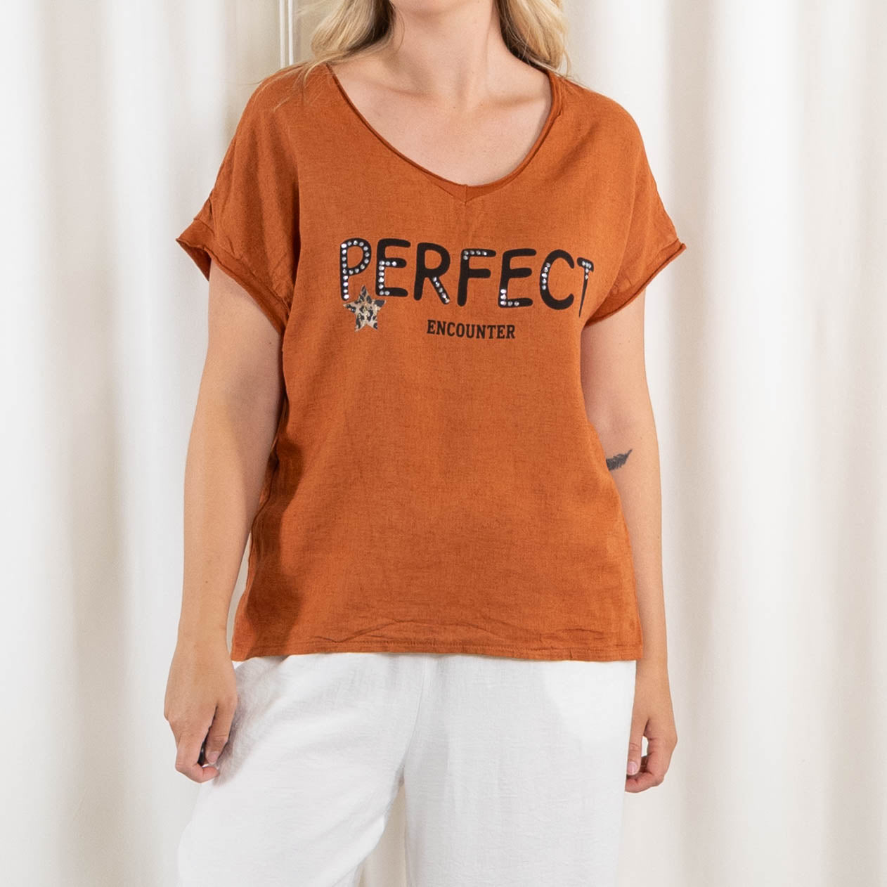 Perfect t-shirt, Terracotta