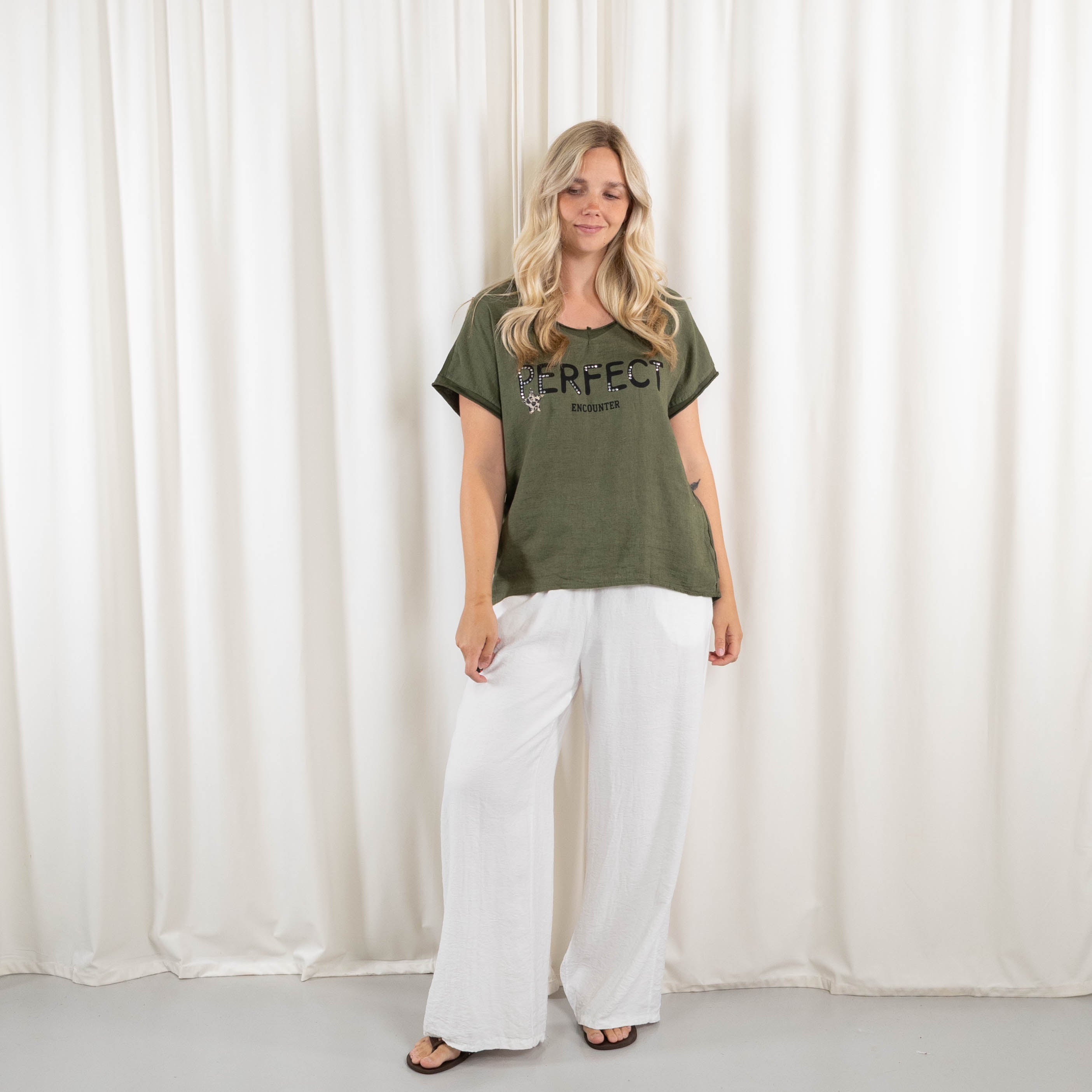 Perfect t-shirt, Mørk khaki