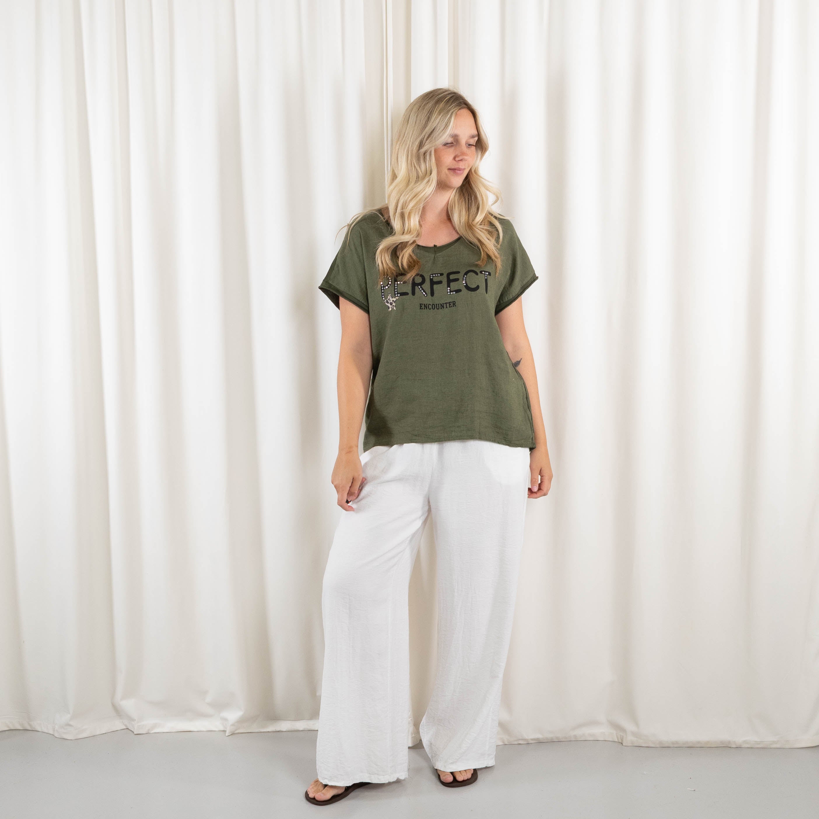 Perfect t-shirt, Mørk khaki