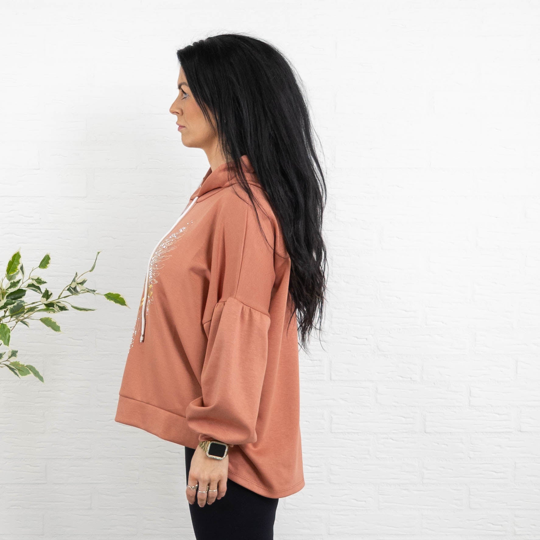 Abigail sweatshirt, Mørk rosa
