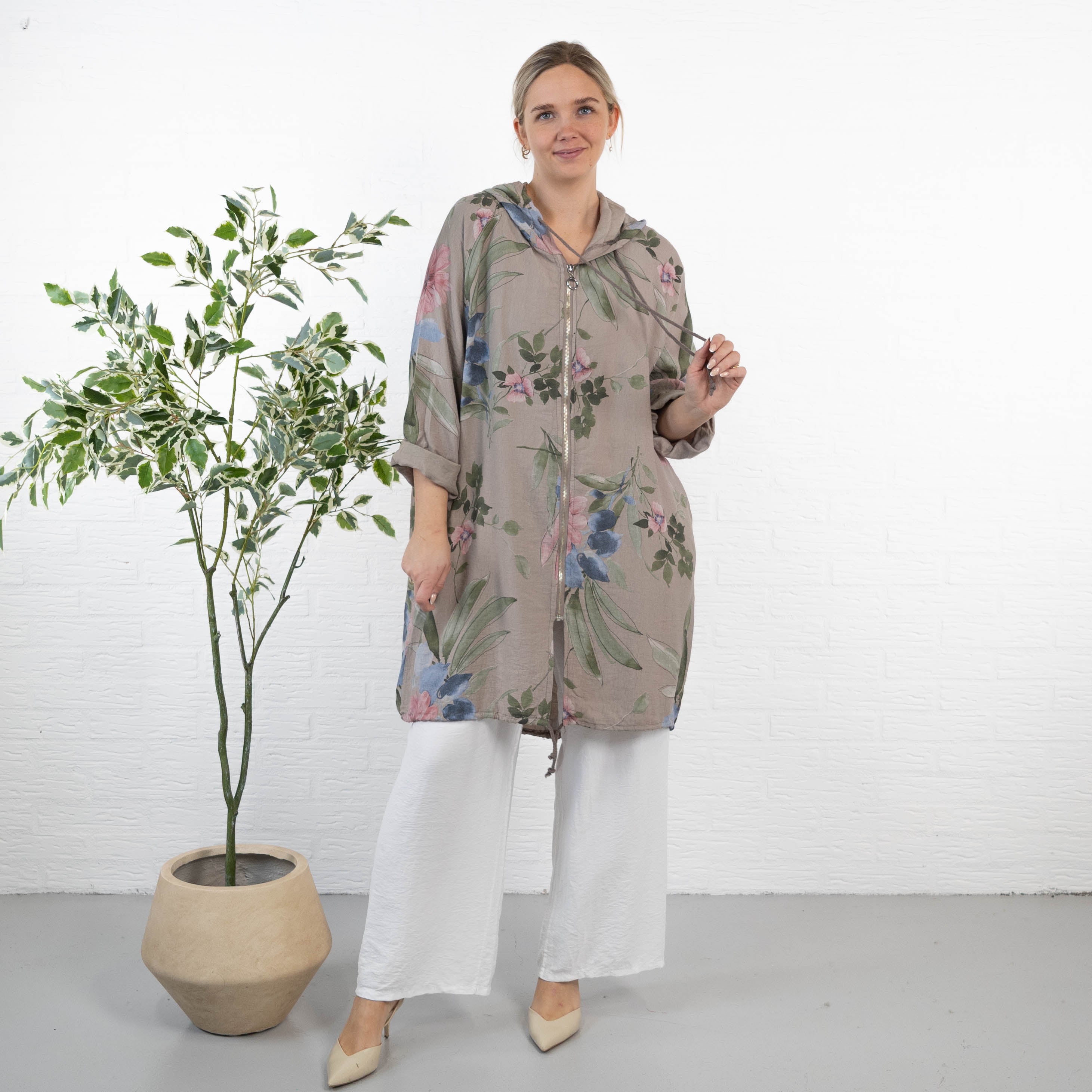 Claire cardigan, Taupe