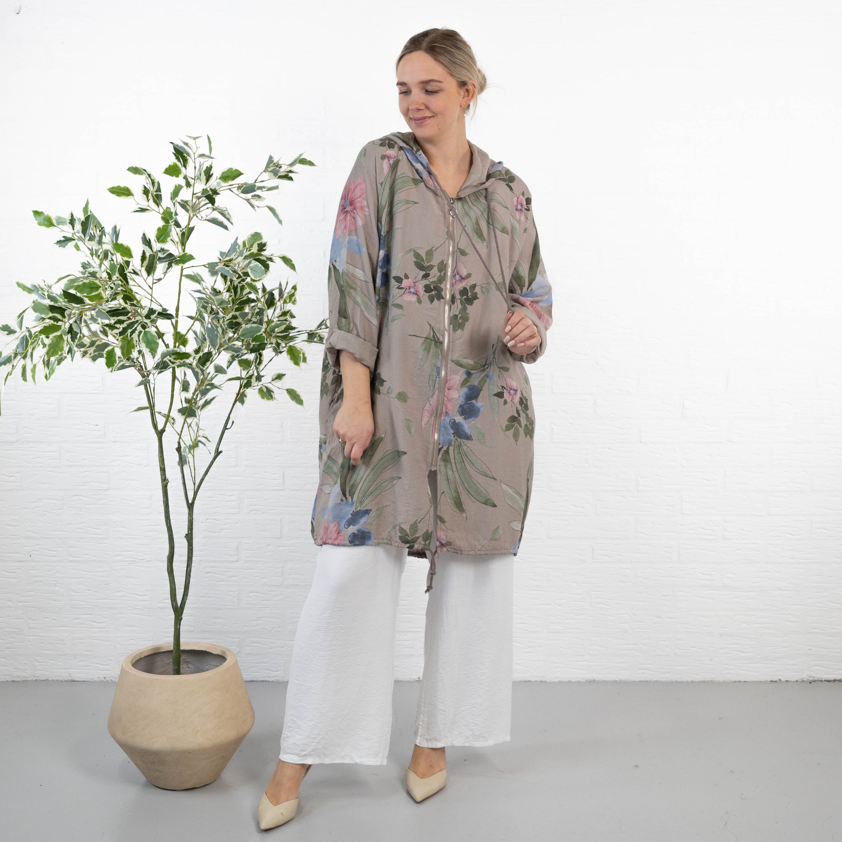 Claire cardigan, Taupe