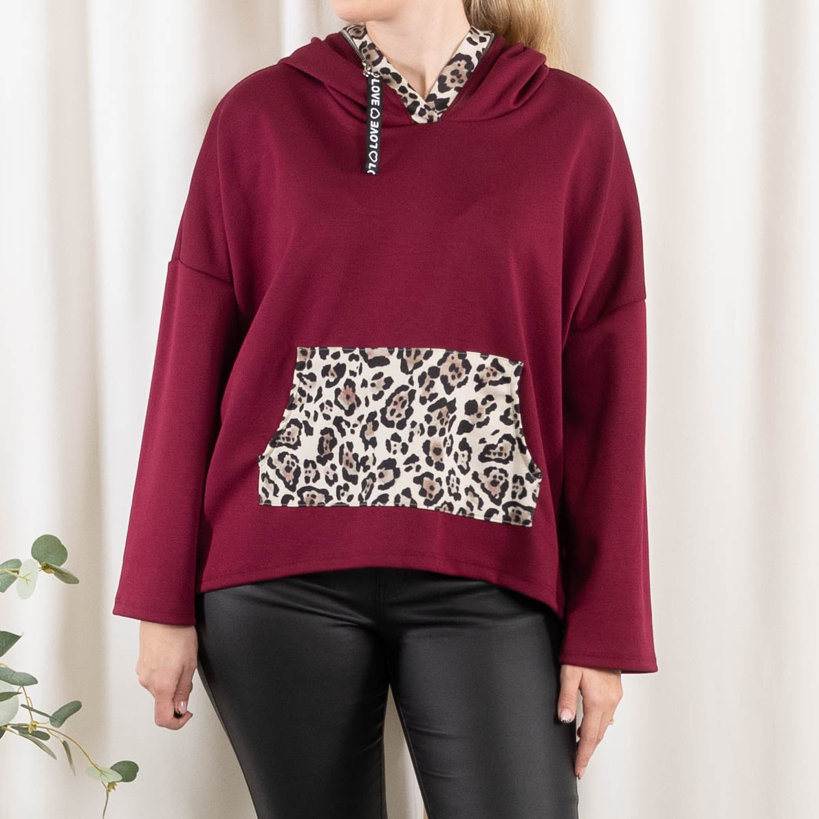 Skylar sweatshirt, Bordeaux