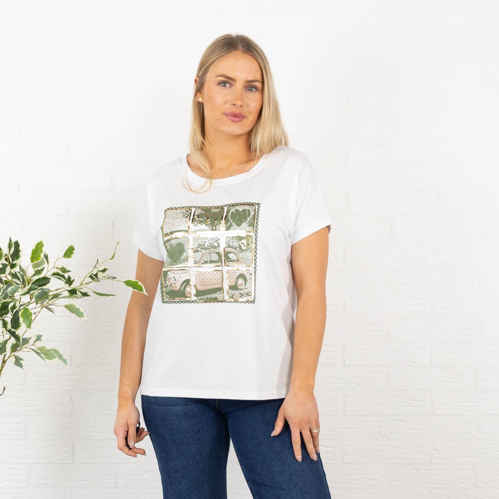 Fiat t-shirt, Khaki