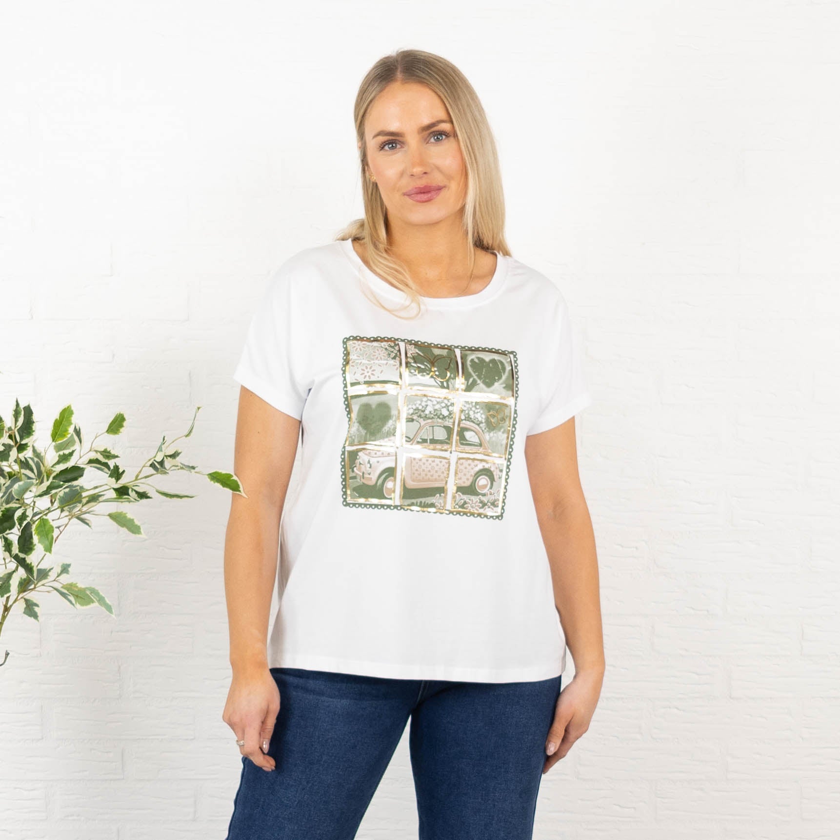Fiat t-shirt, Khaki