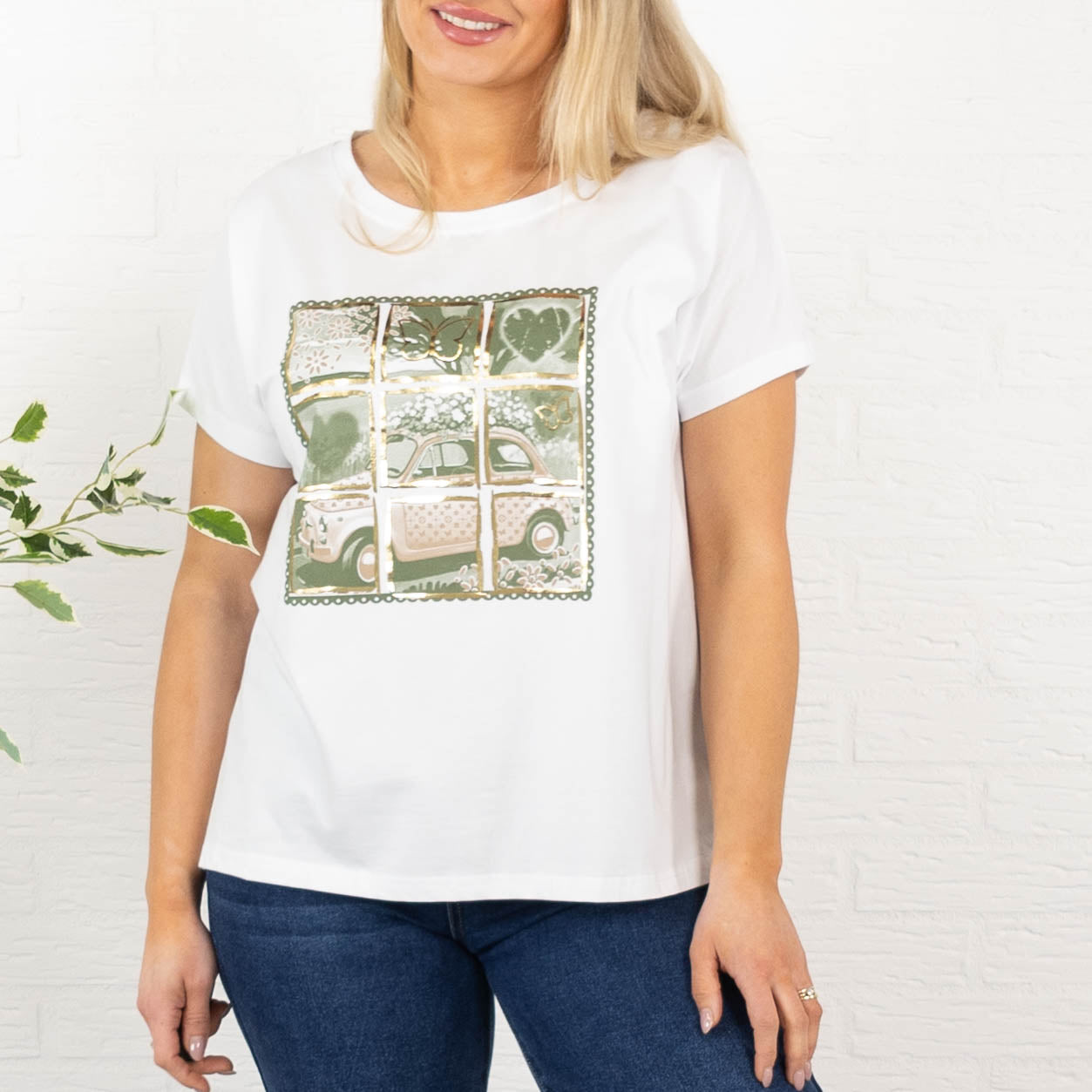 Fiat t-shirt, Khaki