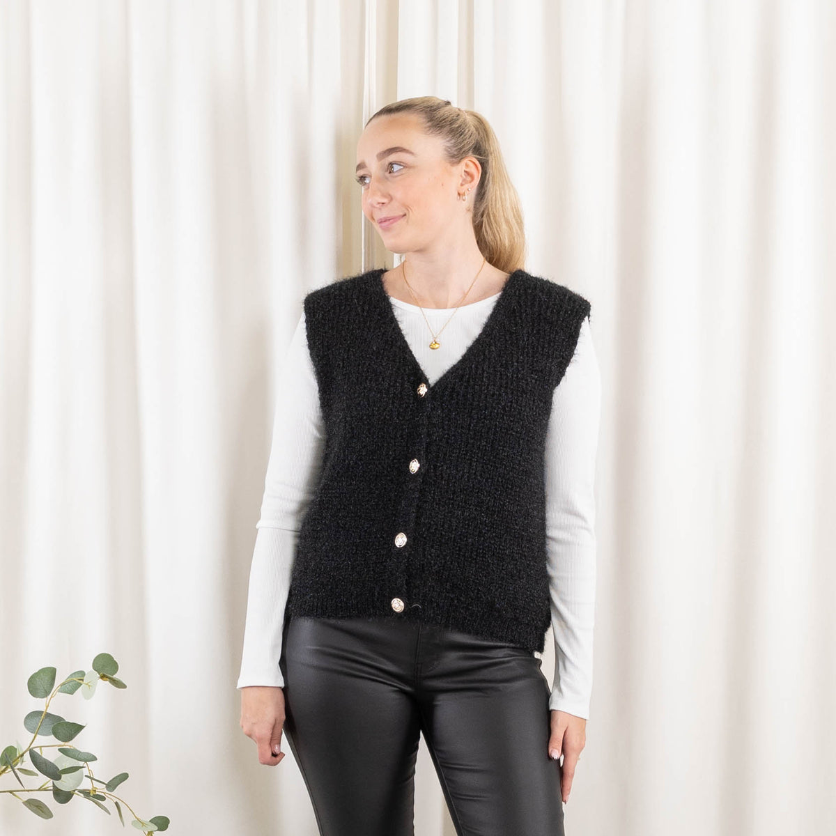 Blanca cardigan, Sort