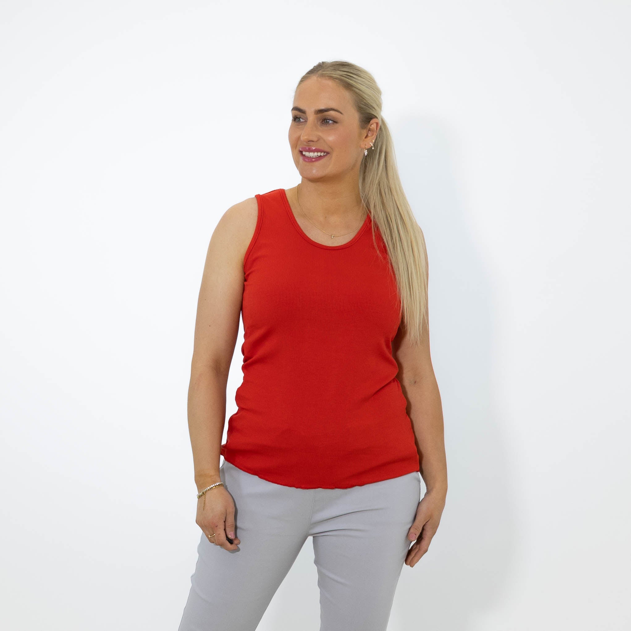 Nina top, Rød