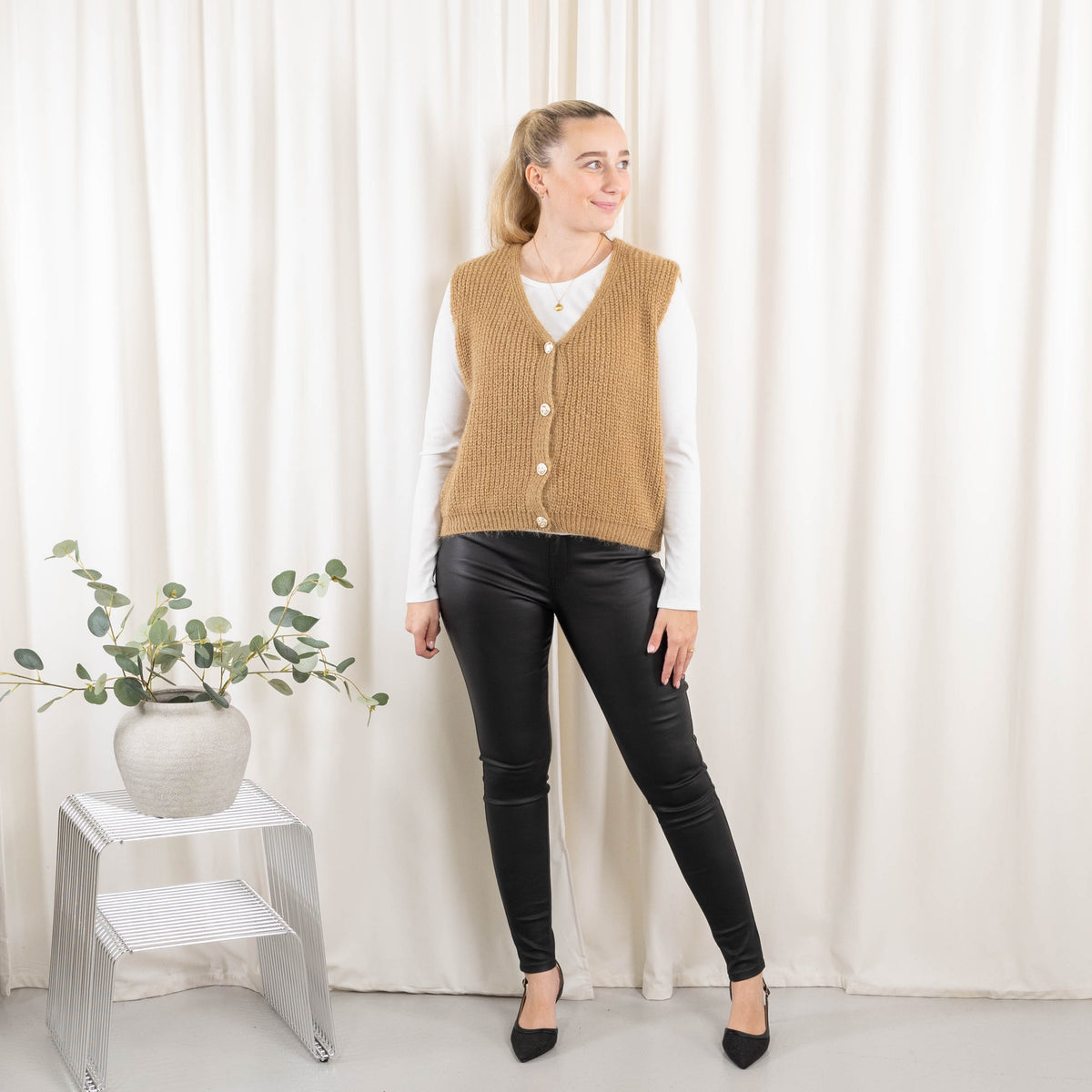 Blanca cardigan, Camel