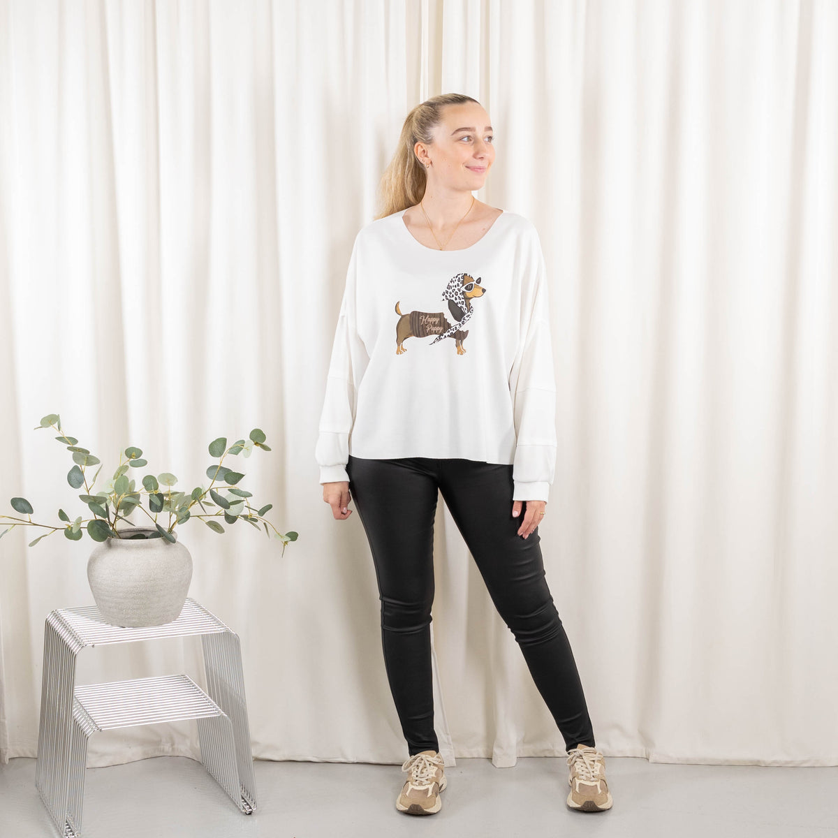 Puk sweatshirt, Hvid