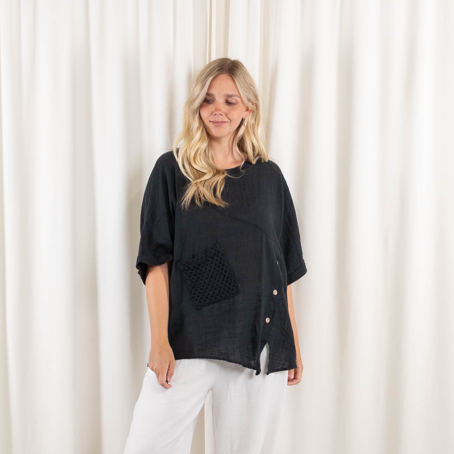 Helene overdel, Sort