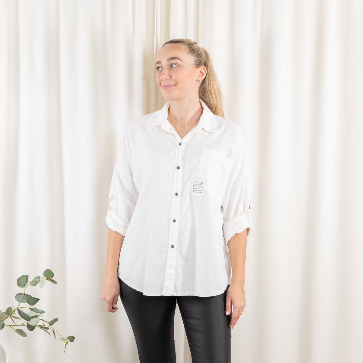 Miriam skjorte, Hvid