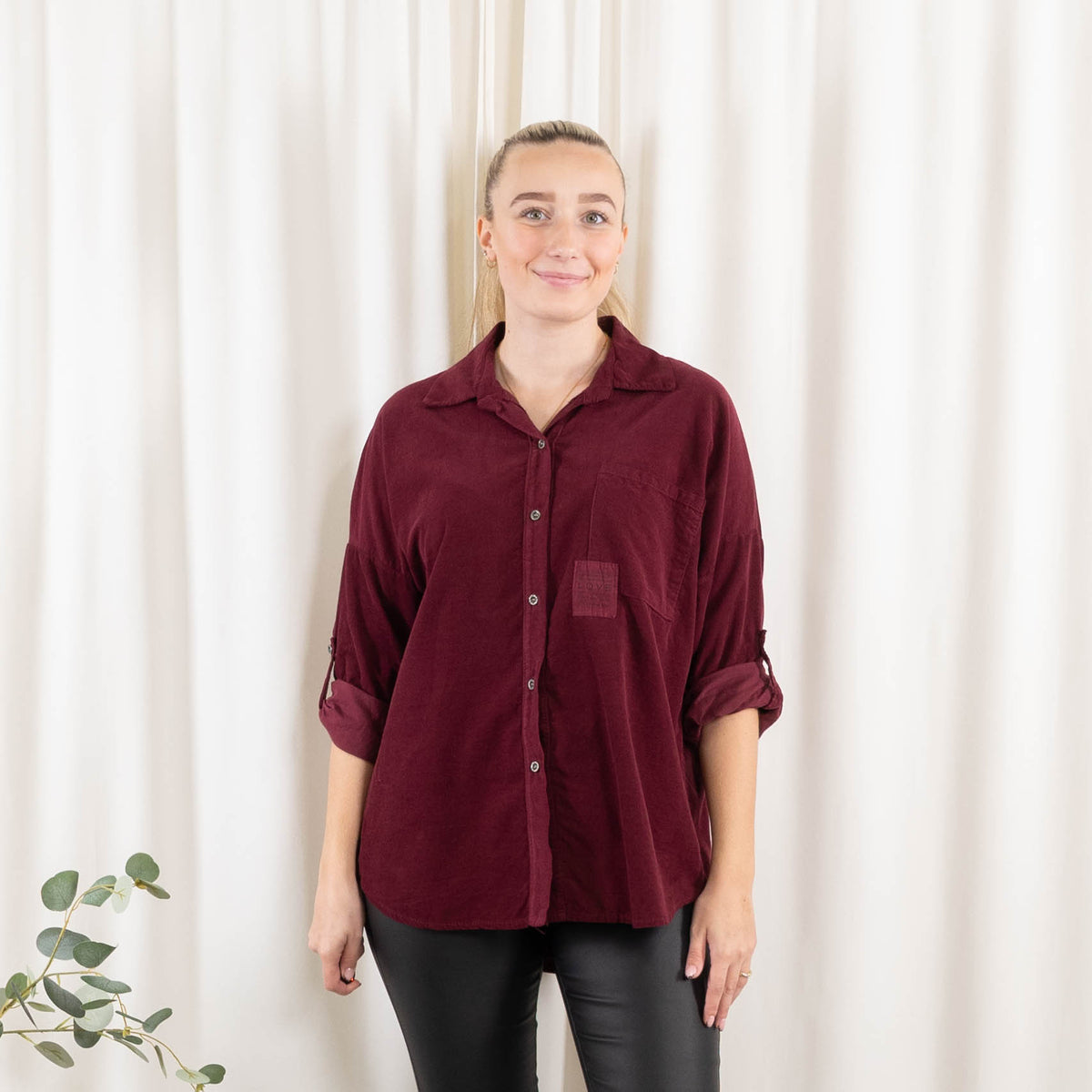 Miriam skjorte, Bordeaux