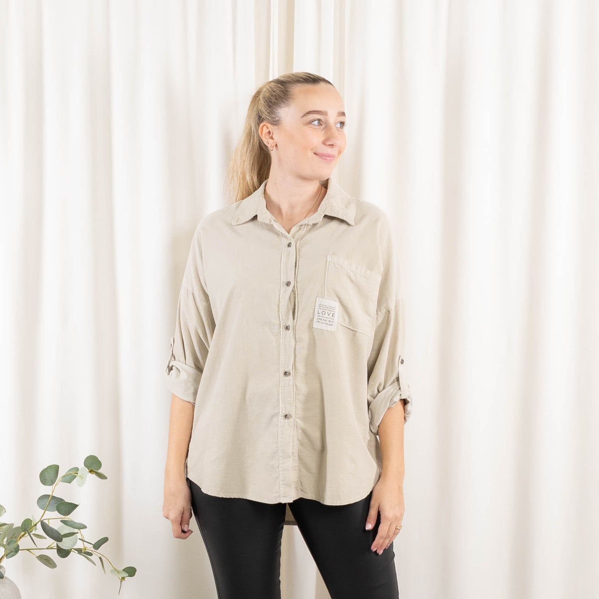 Miriam skjorte, Beige