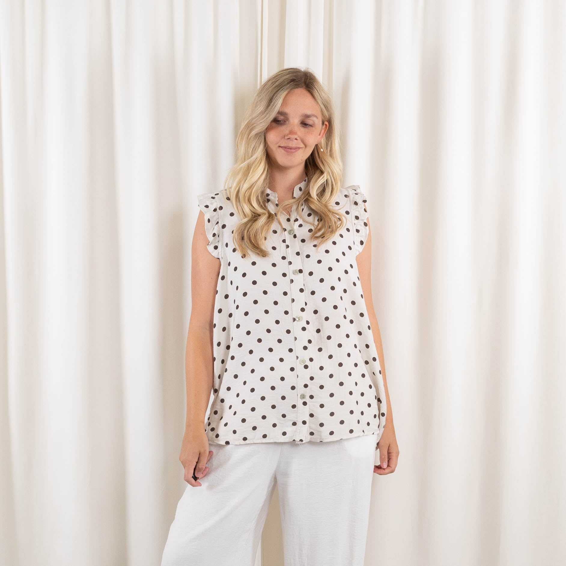 Marley skjorte, Beige