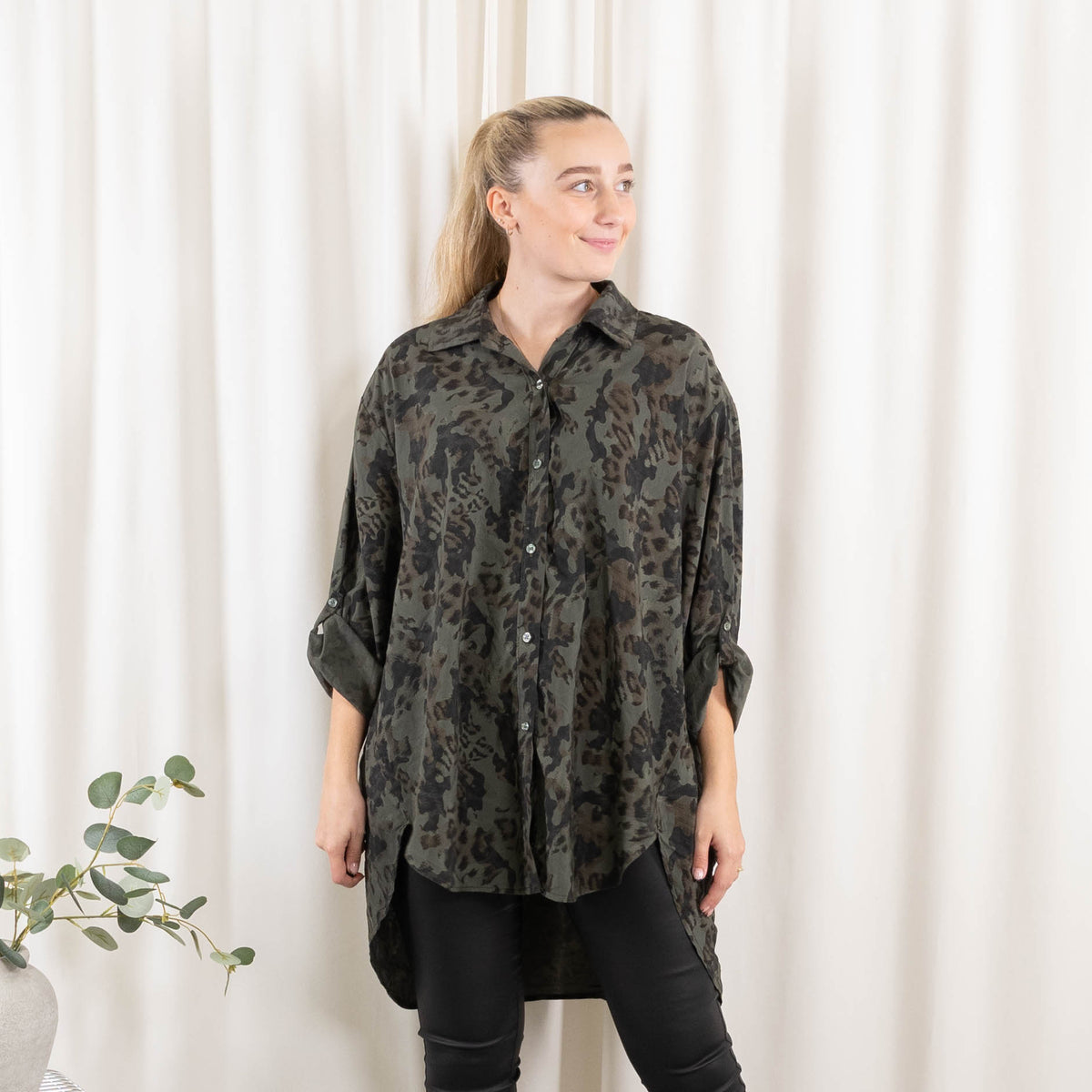 Vivian skjorte, Khaki