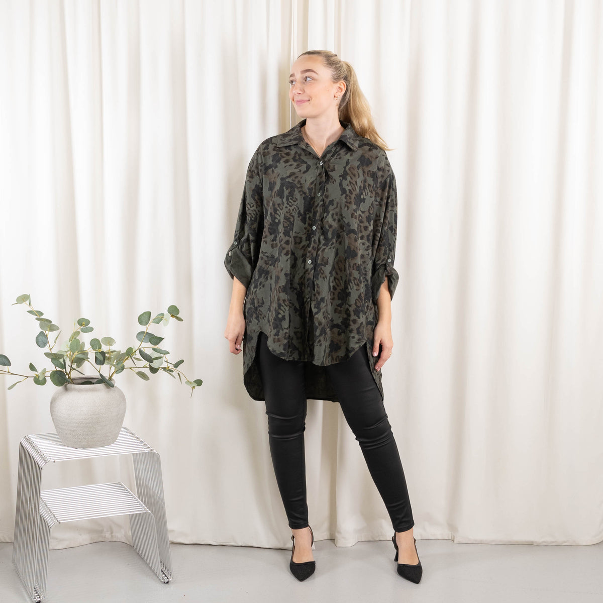 Vivian skjorte, Khaki