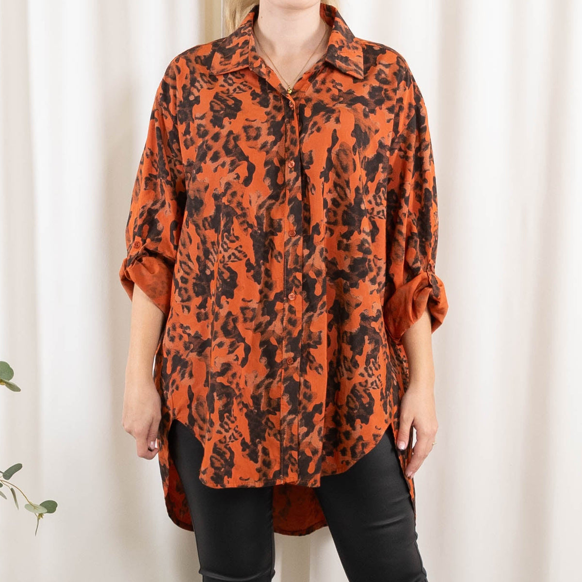 Vivian skjorte, Brændt orange