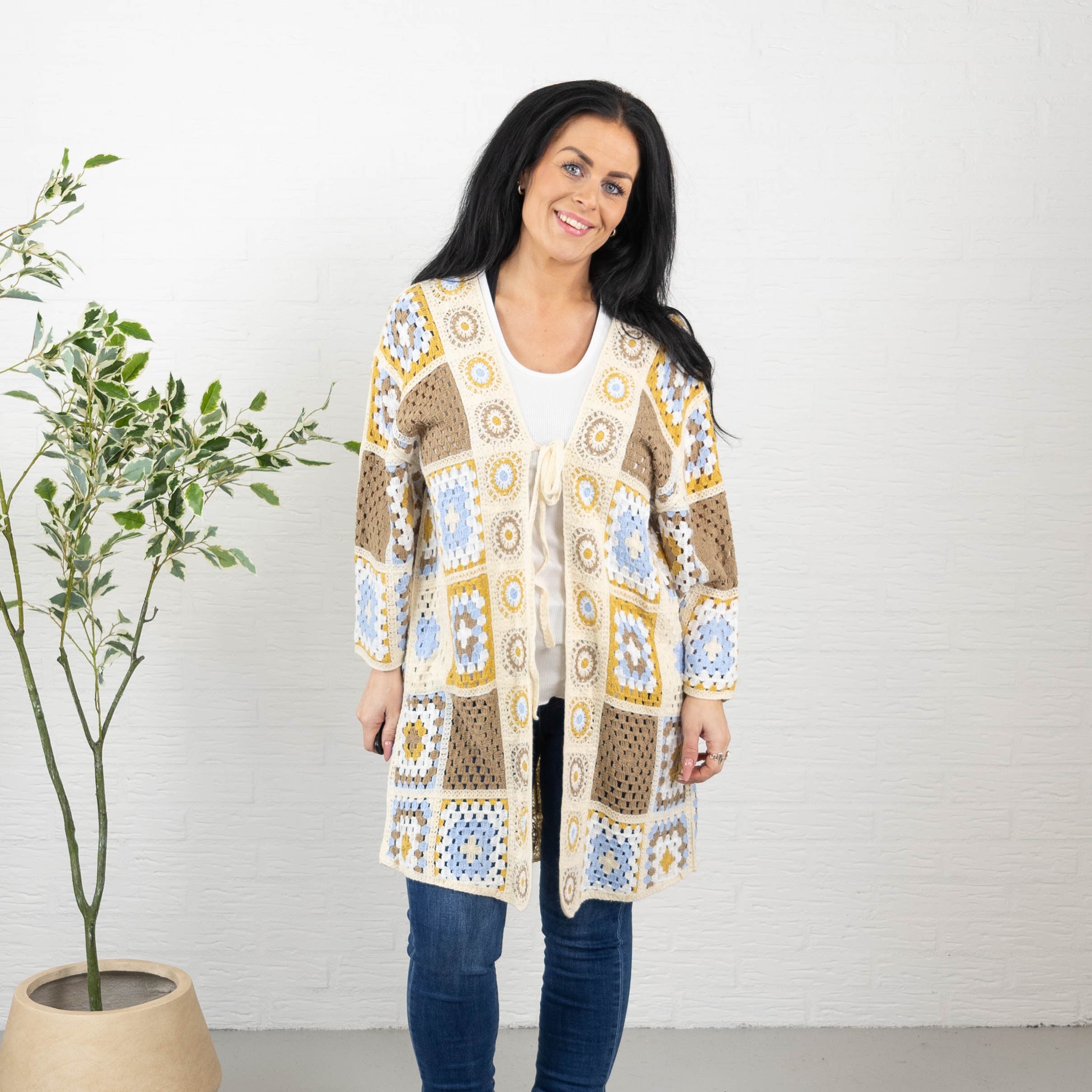 Juta cardigan, Taupe