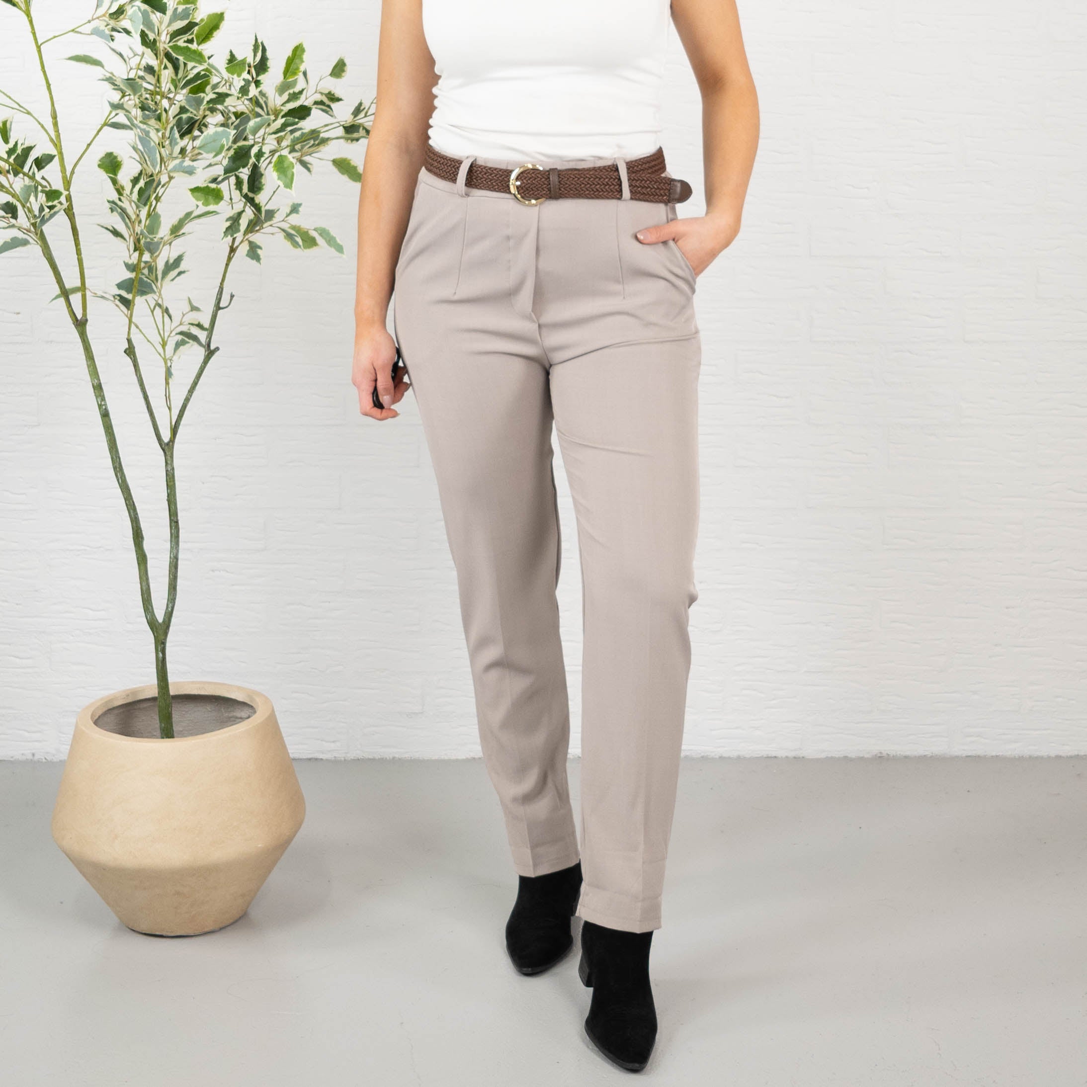 Blair habit bukser, Beige