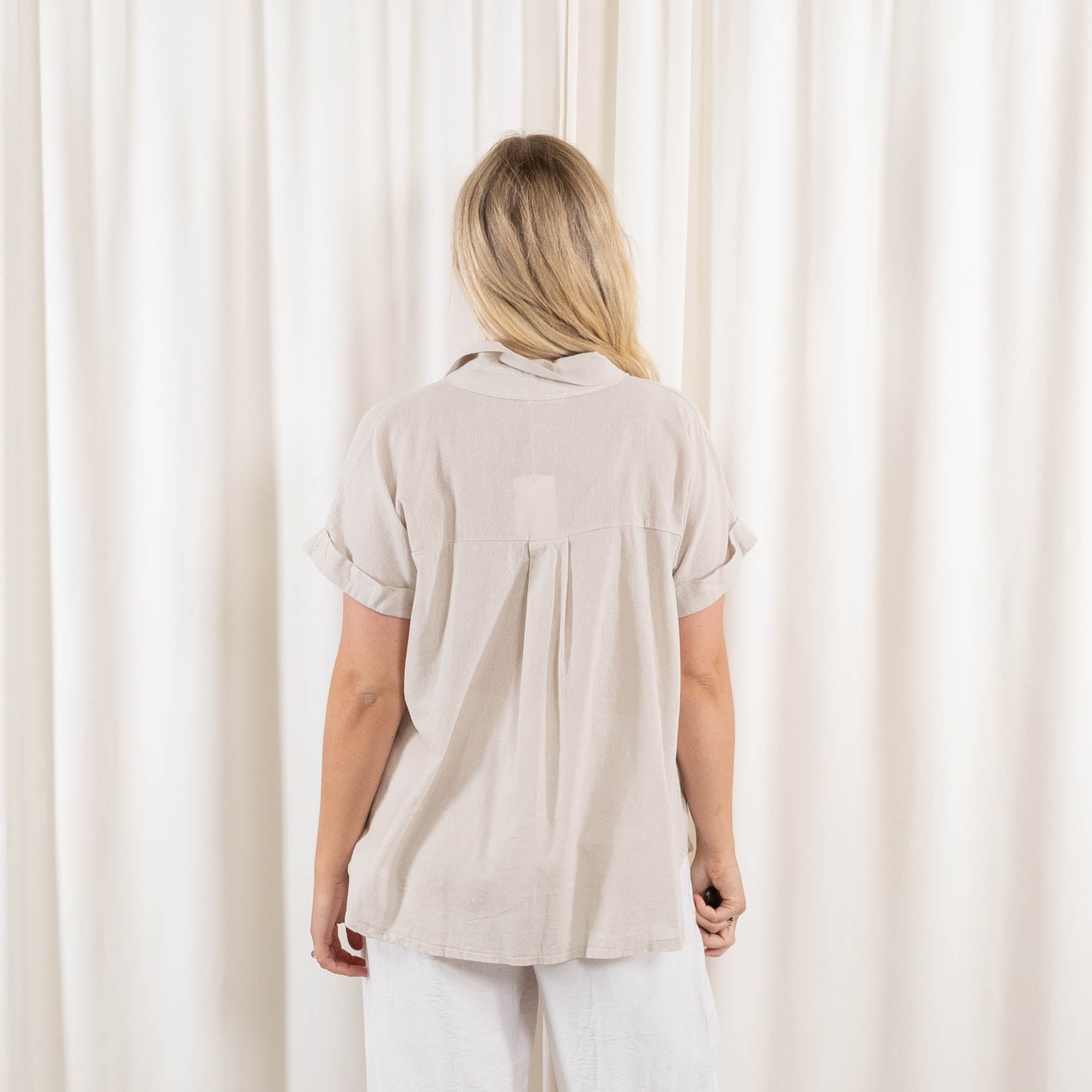 Lucia skjorte, Beige