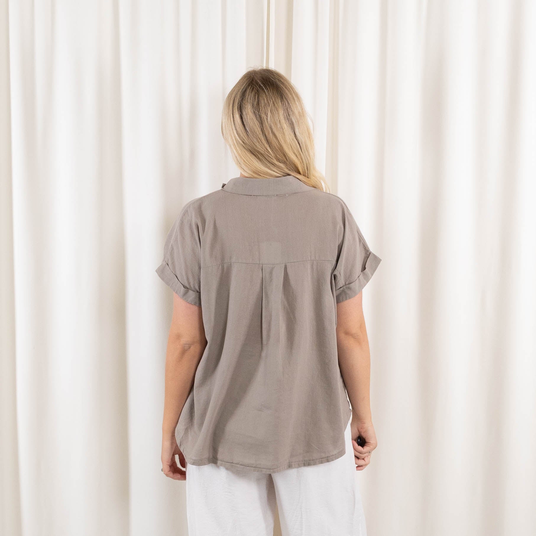 Lucia skjorte, Taupe
