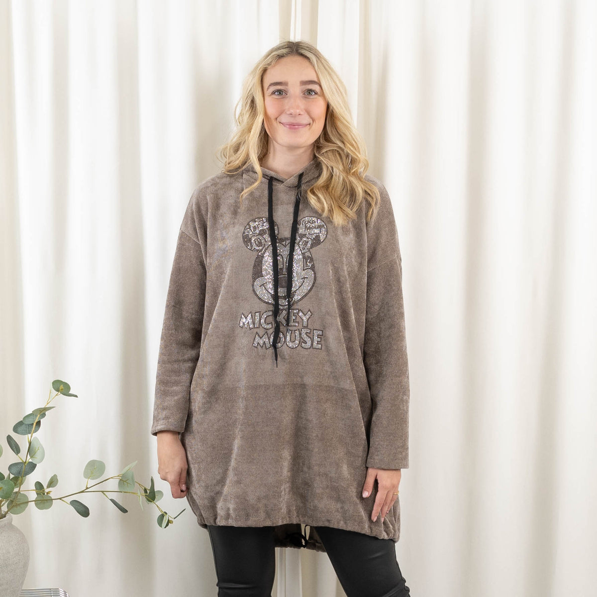 Mickey sweatshirt, Taupe