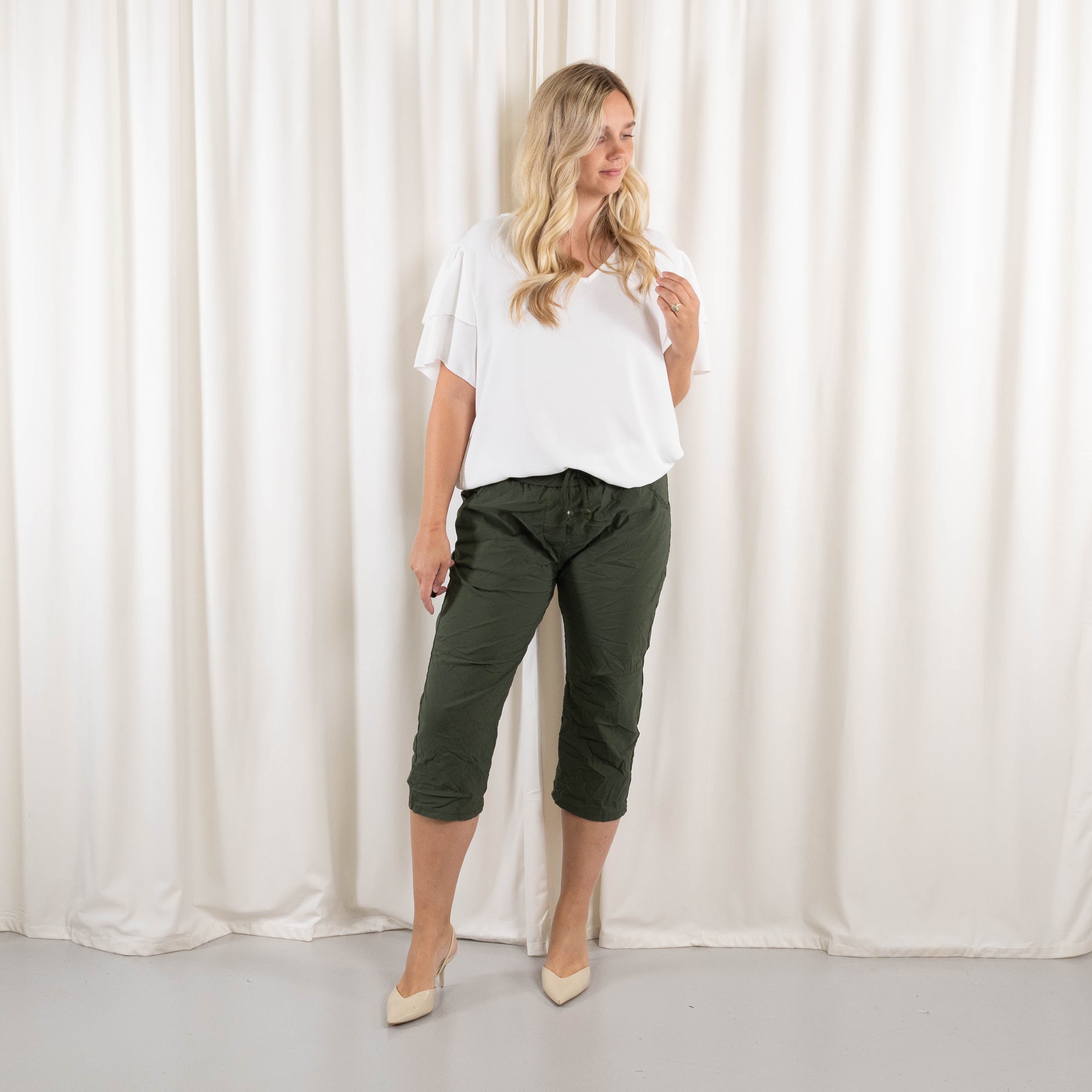 Bodil piratshorts, Khaki