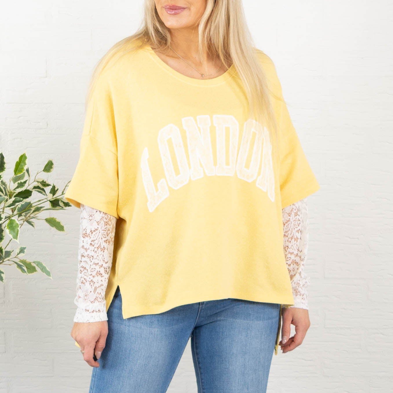 London sweatshirt, Gul