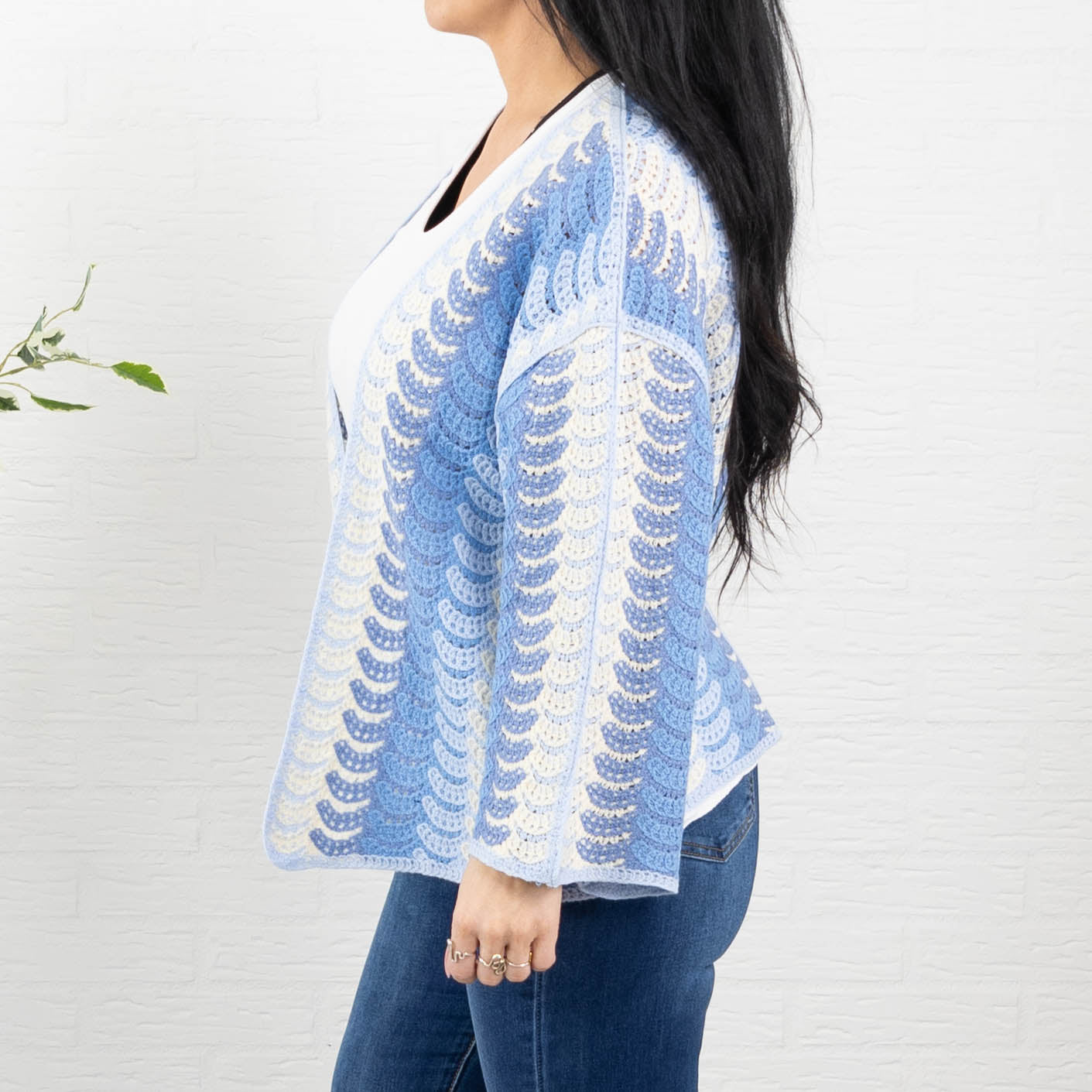 Jonna cardigan, Blå