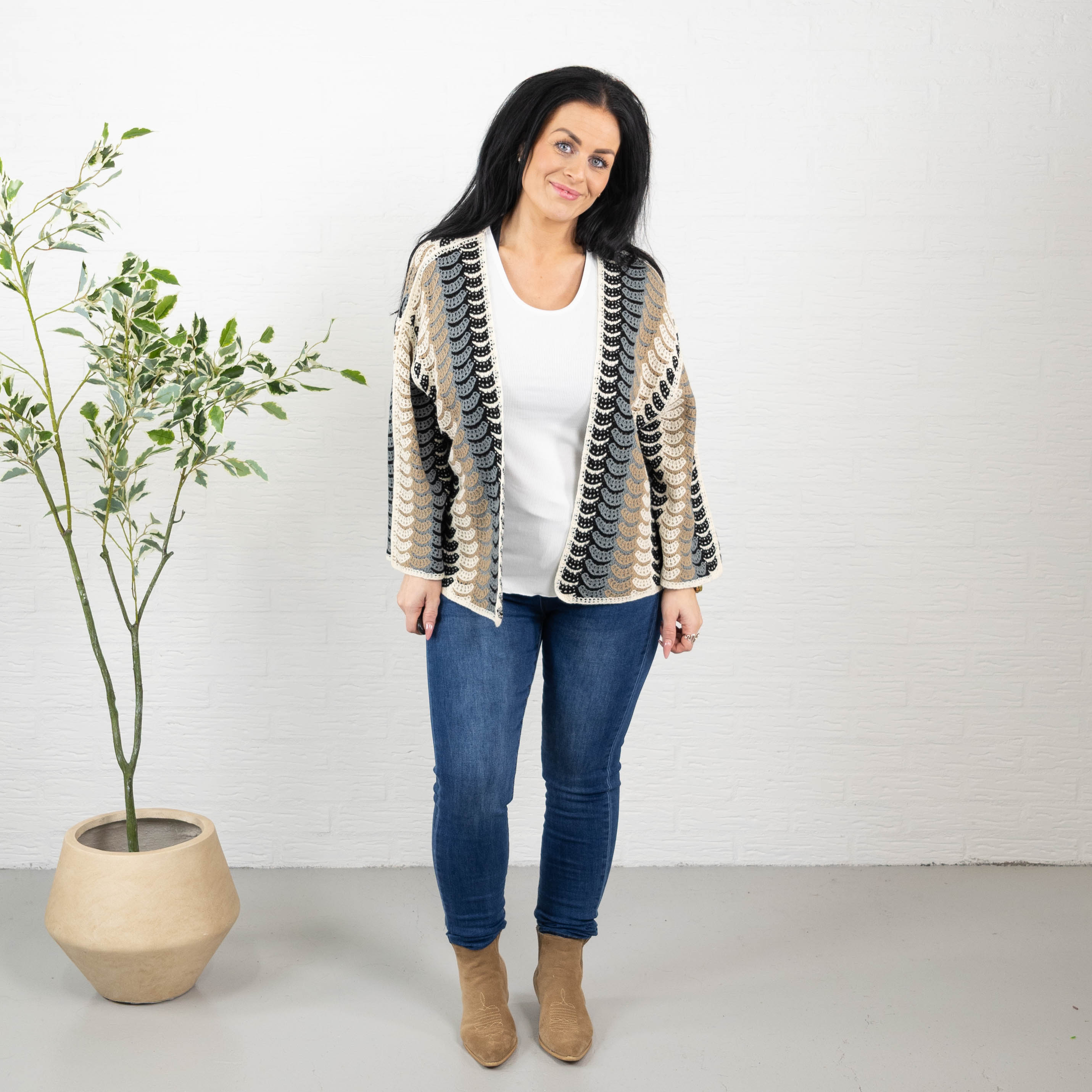 Jonna cardigan, Sort