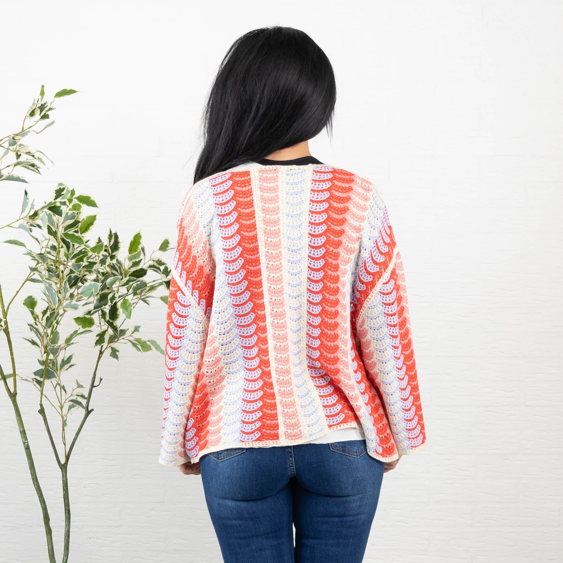 Jonna cardigan, Rød