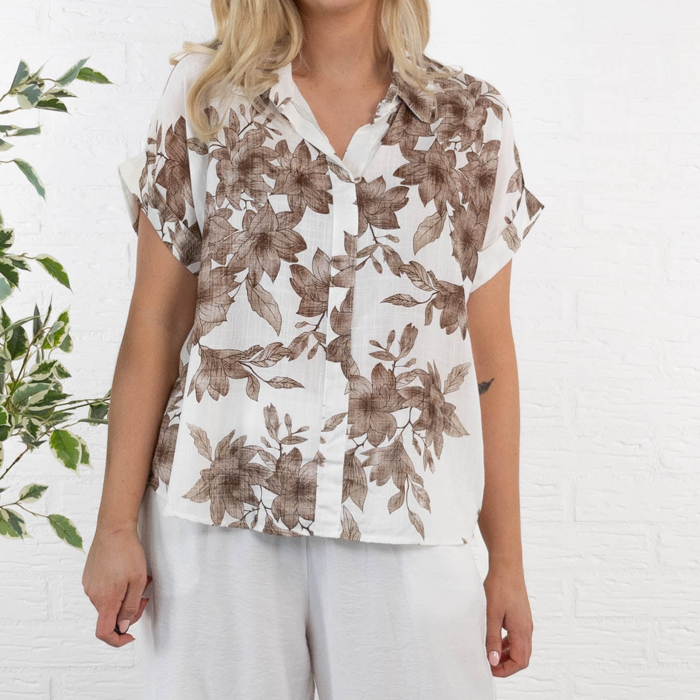Dotty overdel, Taupe