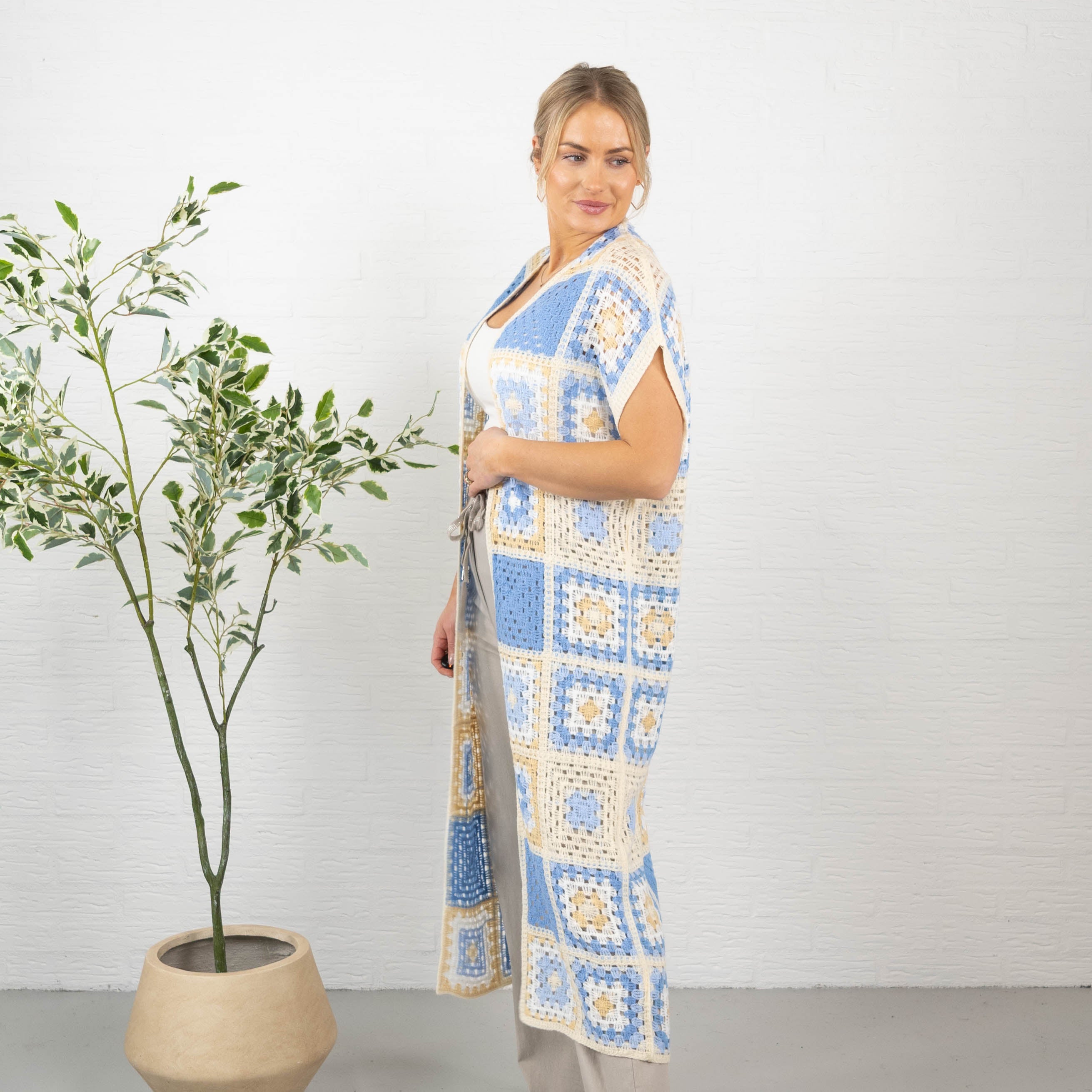 Hattie cardigan, Blå