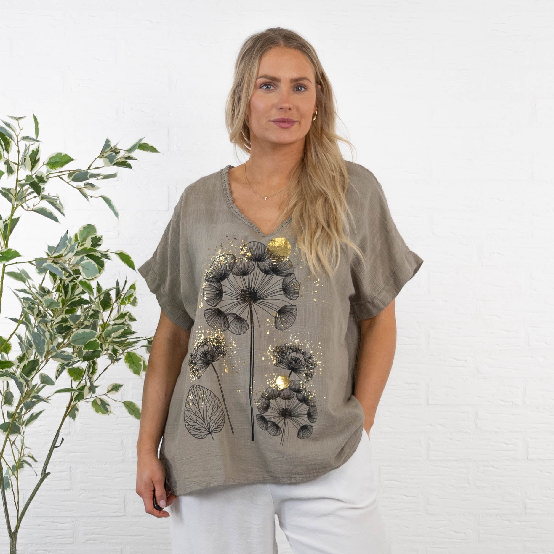 Ginny overdel, Taupe
