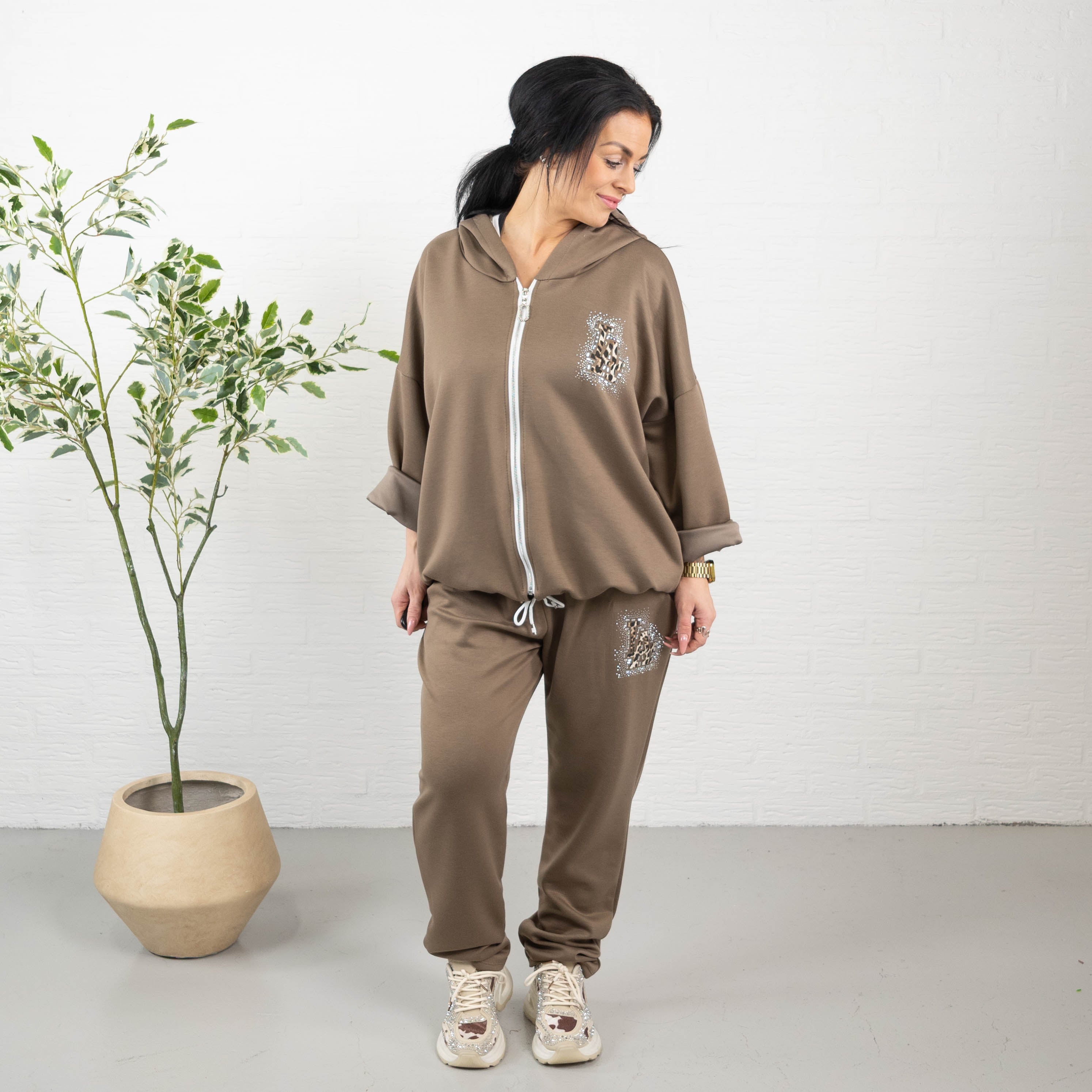 LA sweatshirt, Taupe