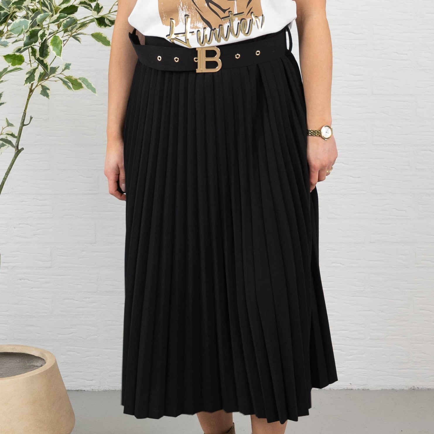 Melinda nederdel, Sort