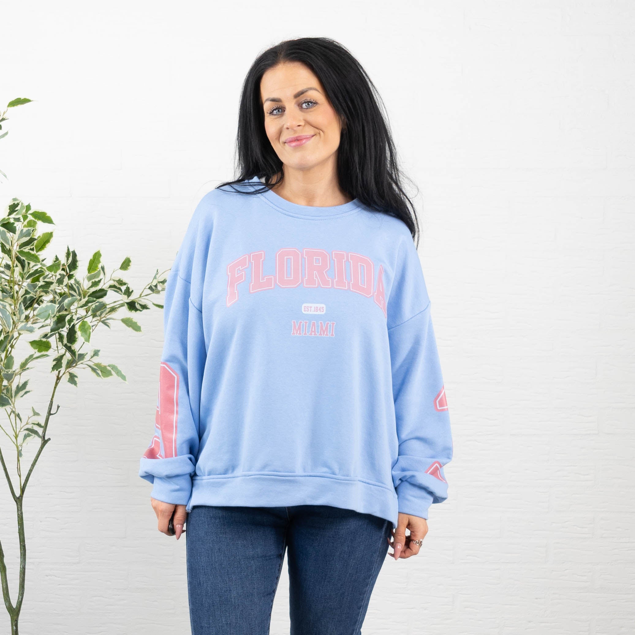 Florida sweatshirt, Lyseblå