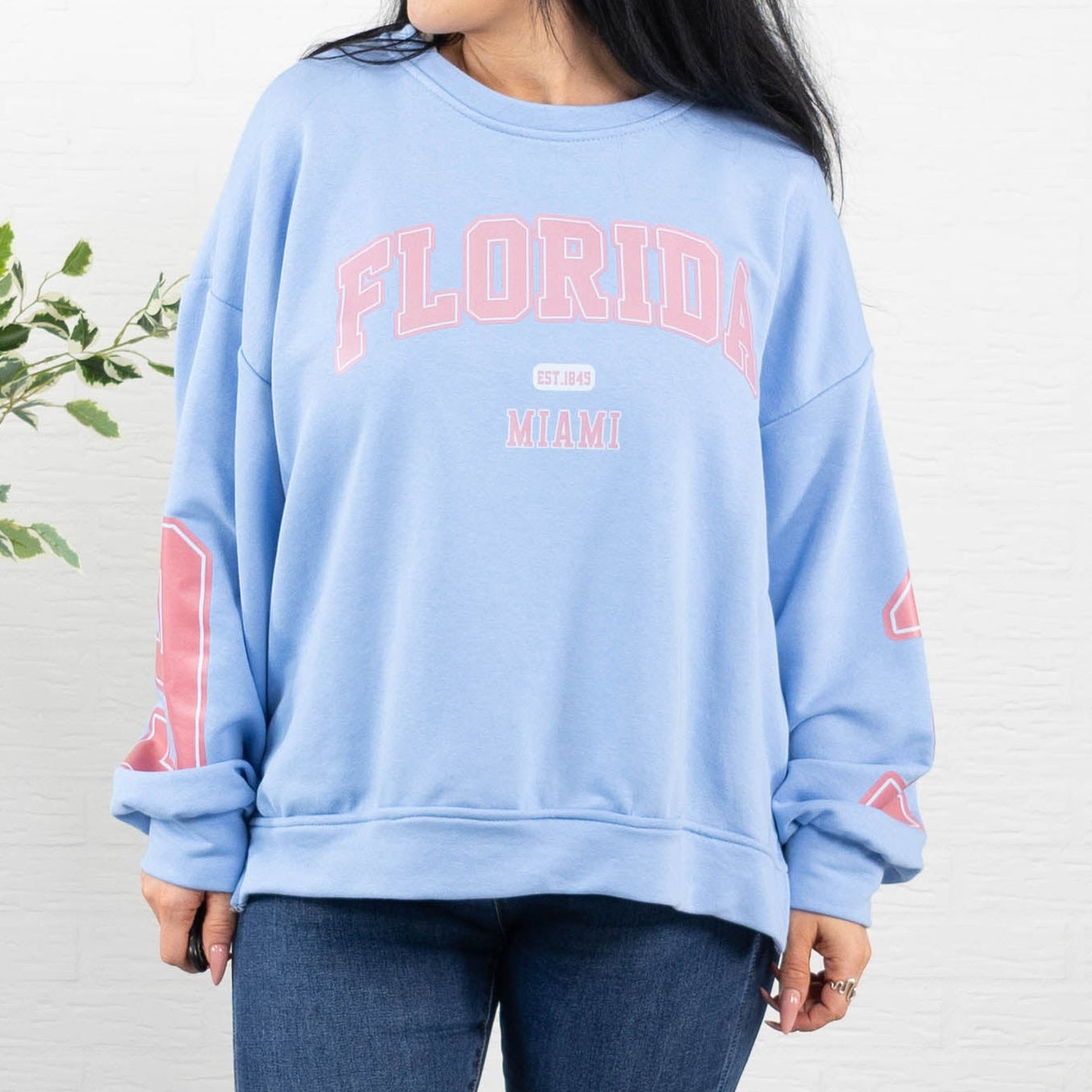Florida sweatshirt, Lyseblå