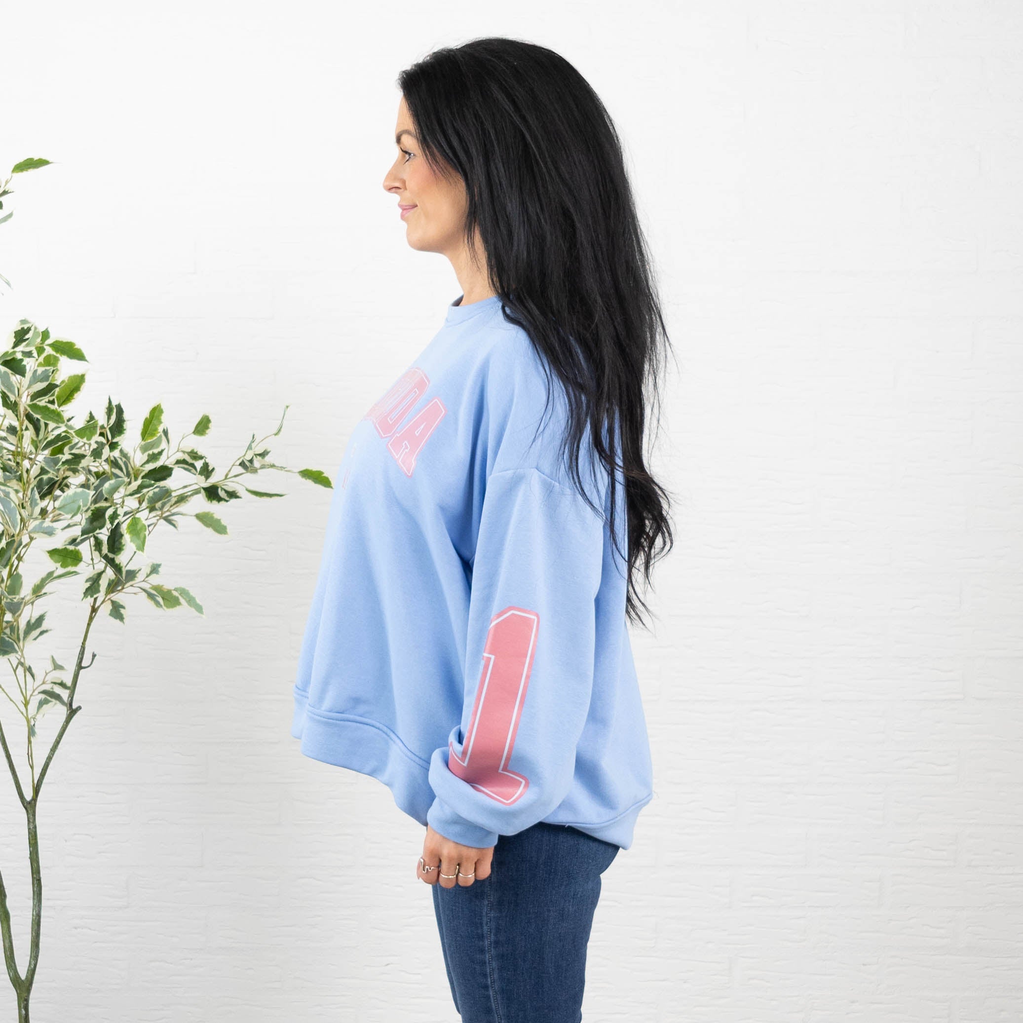 Florida sweatshirt, Lyseblå