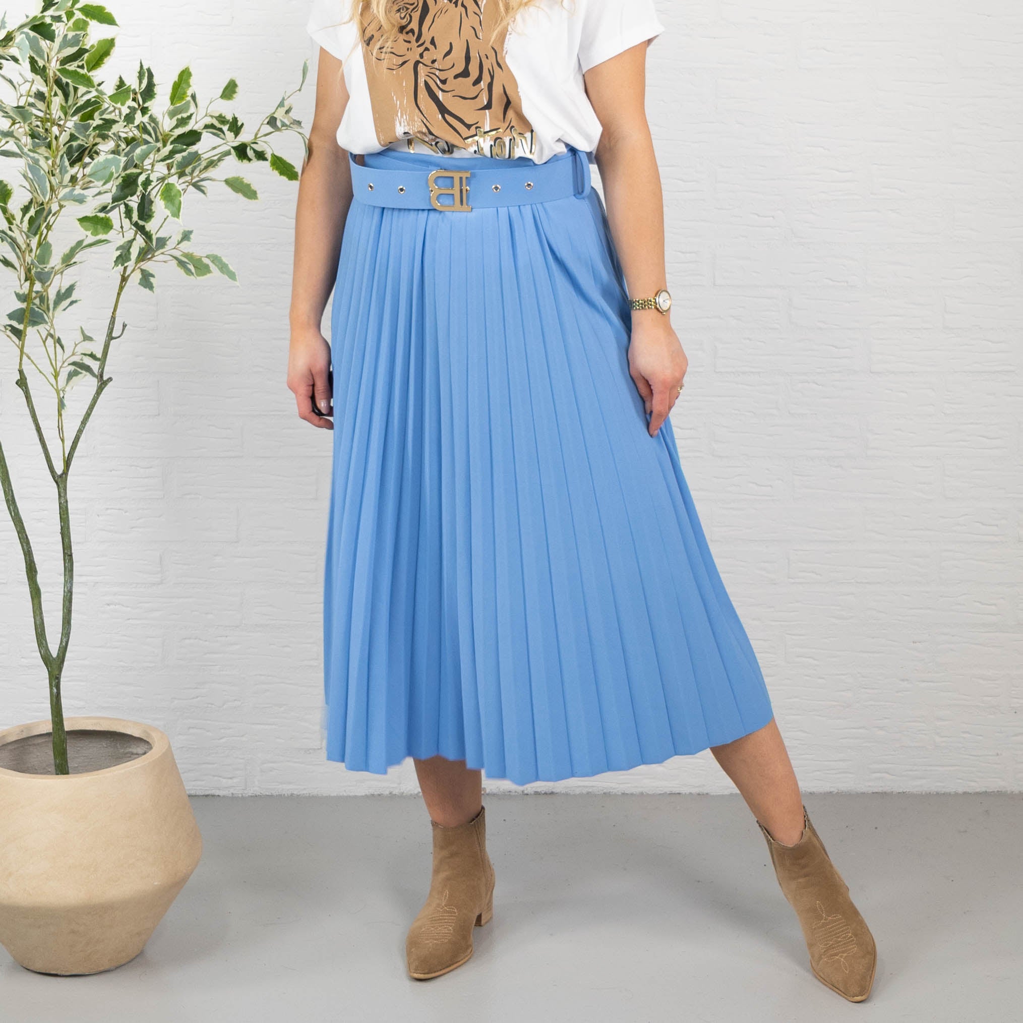 Melinda nederdel, Blå