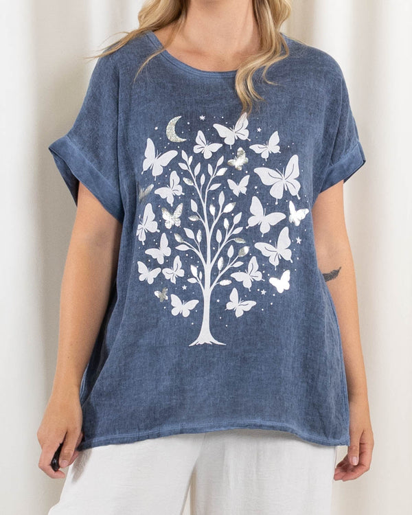 Selma t-shirt, Blå