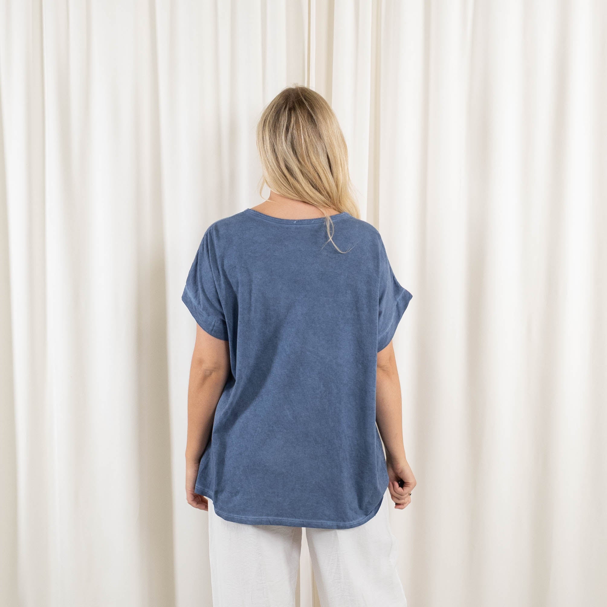Selma t-shirt, Blå