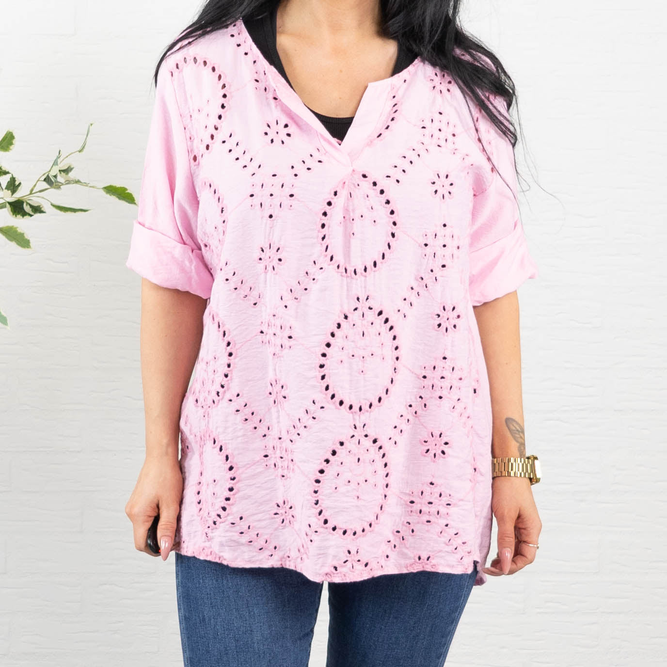 Bitten overdel, Lyserød