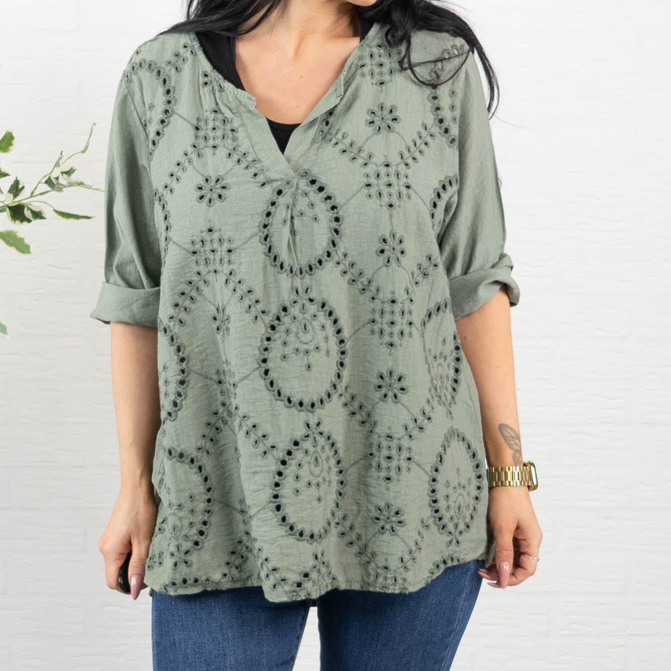 Bitten overdel, Khaki