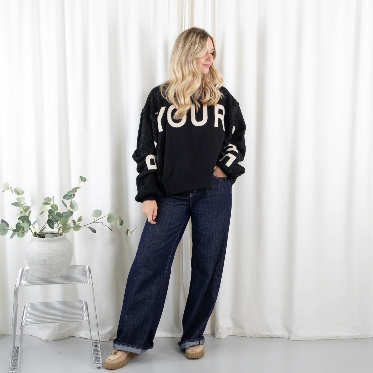 Lima sweatshirt, Sort