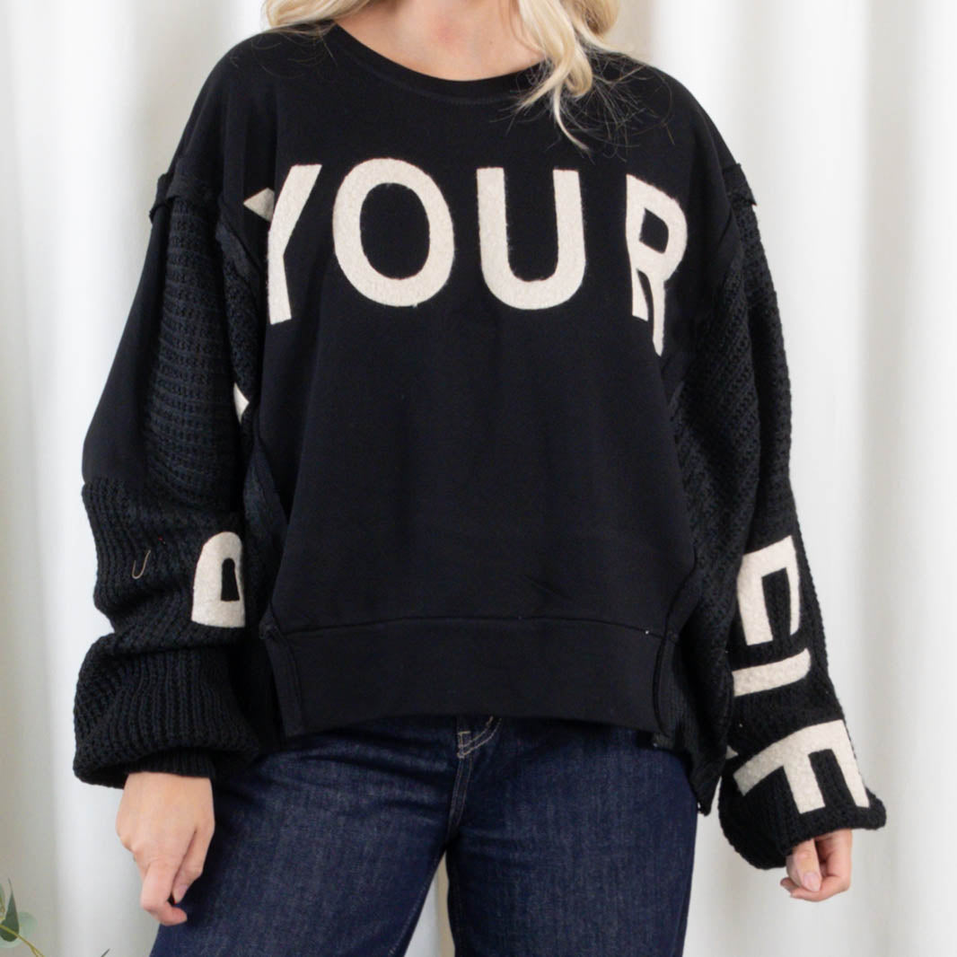 Lima sweatshirt, Sort