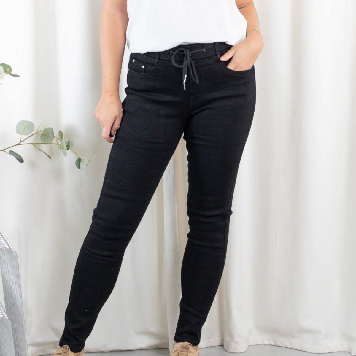 Asta jeggings, Sort