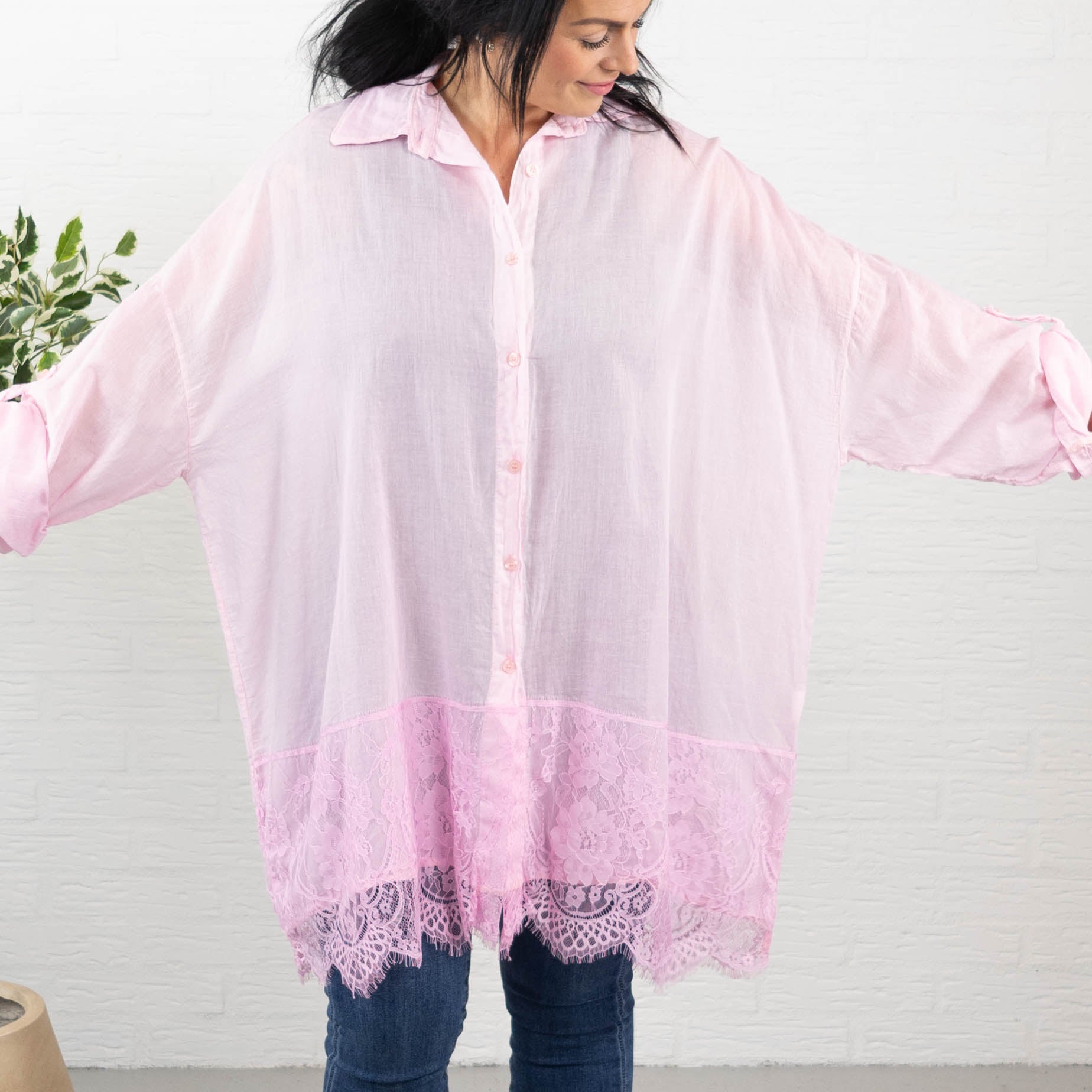 Nancy tunika, Lyserød