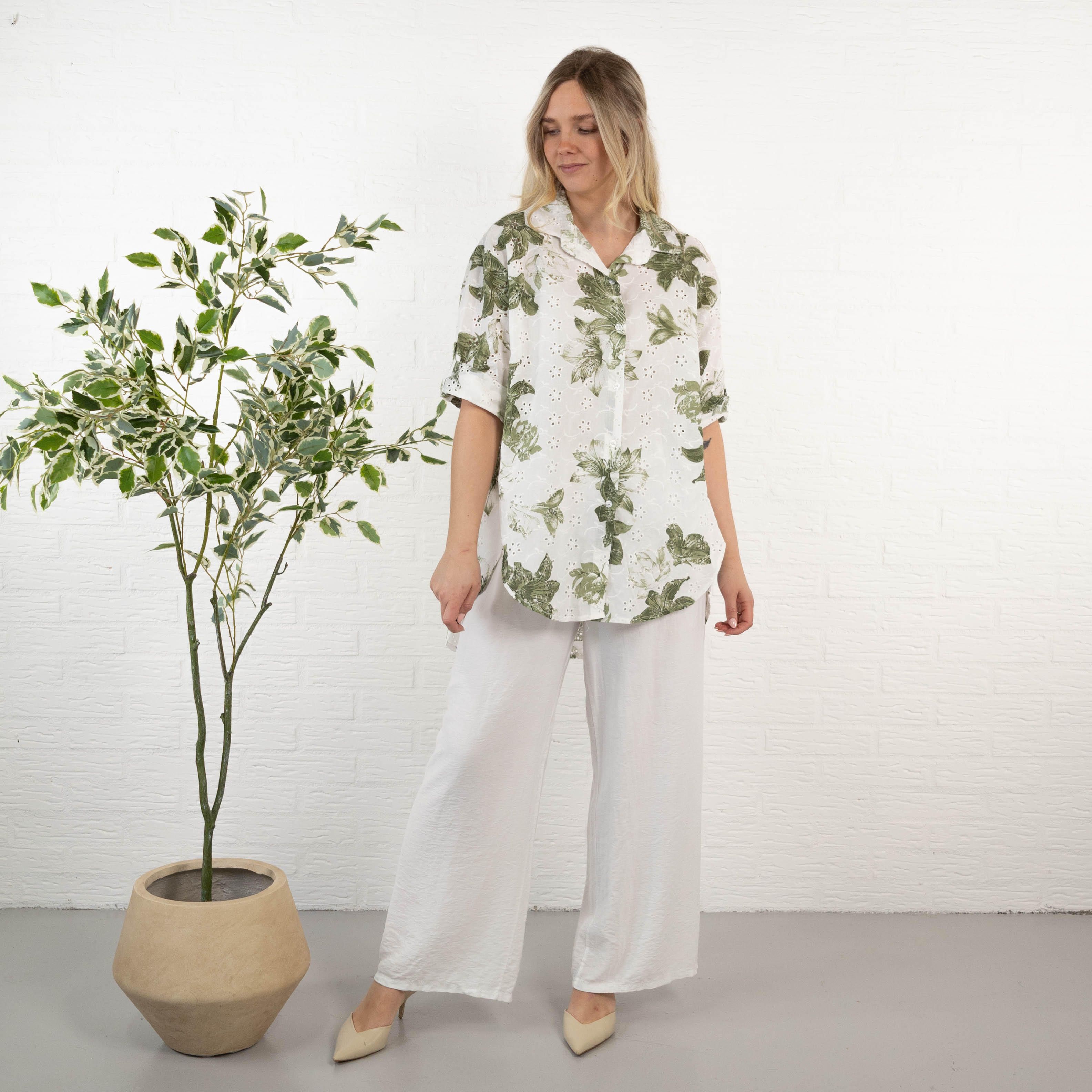 Patricia skjorte, Khaki